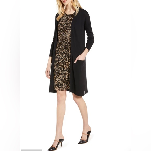 Halogen Black Open Front Cardigan XS NWT - Picture 1 of 7